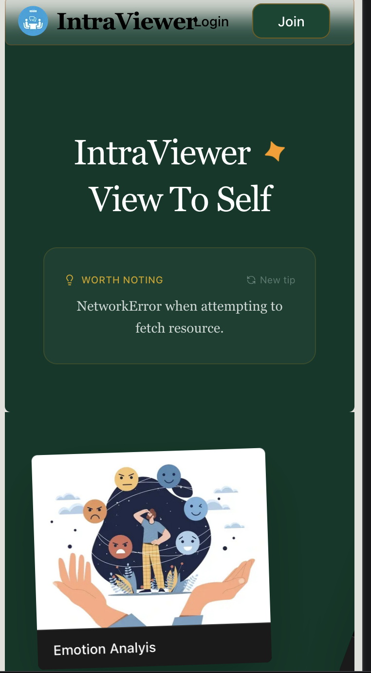 Intraviewer Home Page