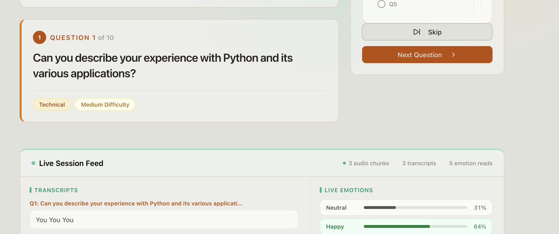 Intraviewer Questioning
